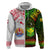 Custom Hawaii And Tahiti Hoodie Coat Of Arms Polynesian Pattern LT05 Zip Hoodie Reggae - Polynesian Pride