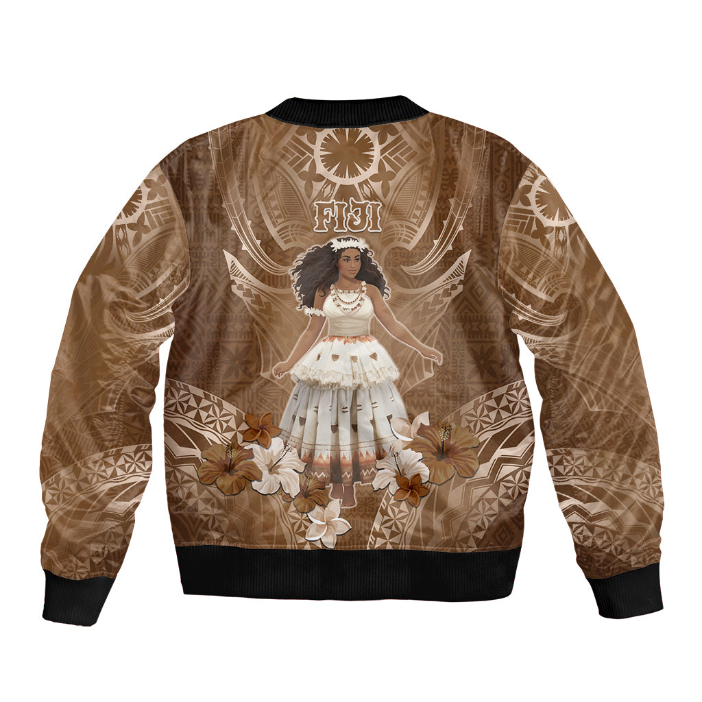 Bula Fiji Women's Day Bomber Jacket With Fijian Tapa Pattern LT05 - Polynesian Pride