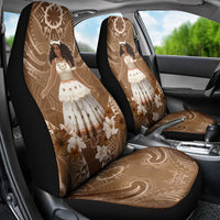 Bula Fiji Women's Day Car Seat Cover With Fijian Tapa Pattern LT05 - Polynesian Pride