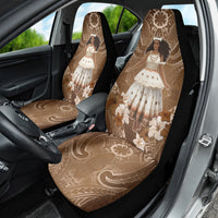 Bula Fiji Women's Day Car Seat Cover With Fijian Tapa Pattern LT05 - Polynesian Pride