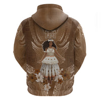 Bula Fiji Women's Day Hoodie With Fijian Tapa Pattern LT05 - Polynesian Pride