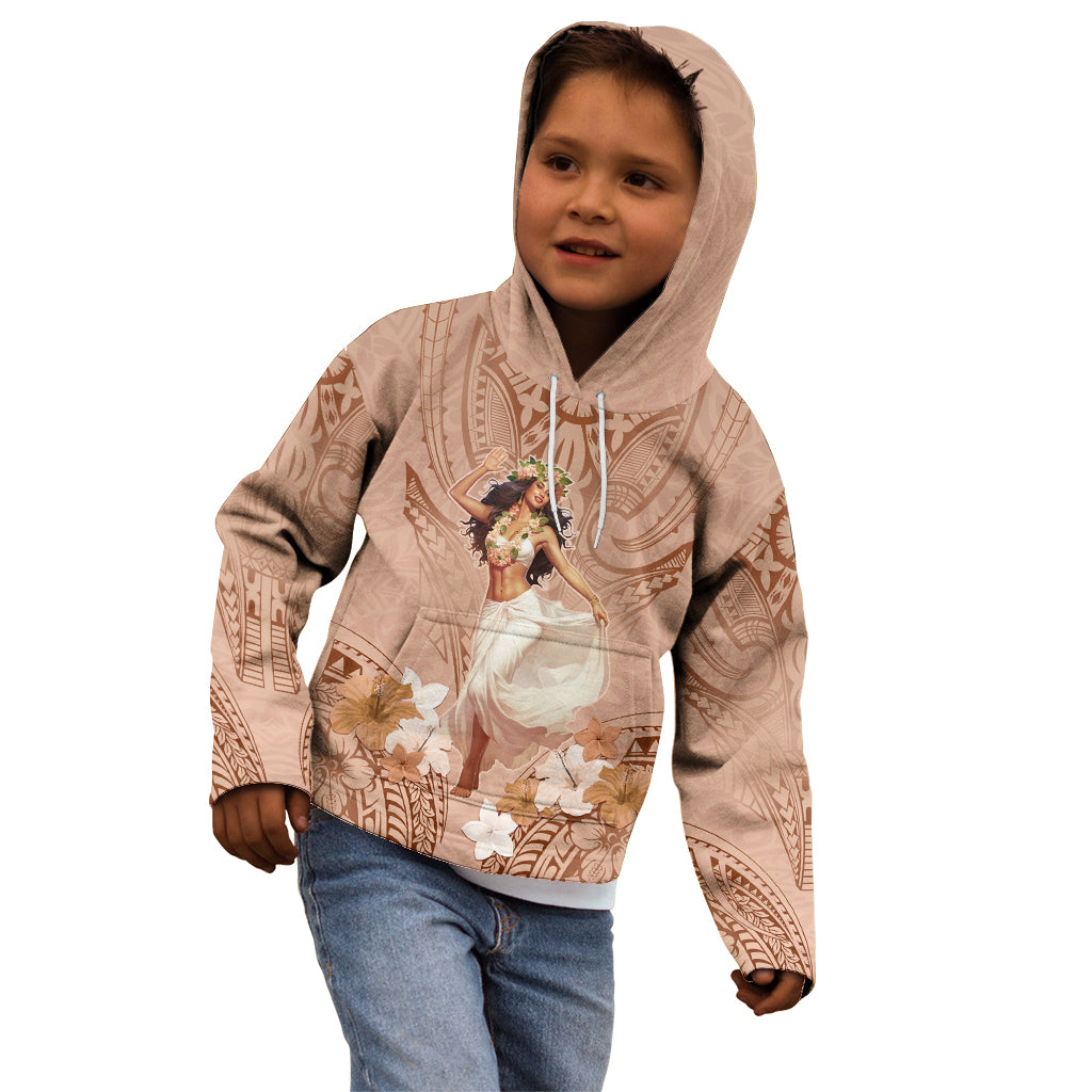 Hawaii Women's Day Kid Hoodie With Polynesian Pattern LT05 - Polynesian Pride