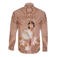 Hawaii Women's Day Long Sleeve Button Shirt With Polynesian Pattern LT05 - Polynesian Pride