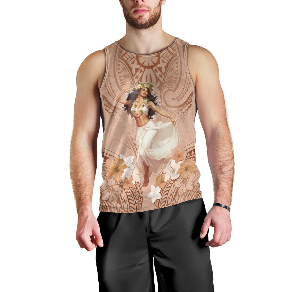 Hawaii Women's Day Men Tank Top With Polynesian Pattern LT05 - Polynesian Pride