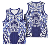 Personalised Tonga Queen Salote College Basketball Jersey Centenary Navy Version