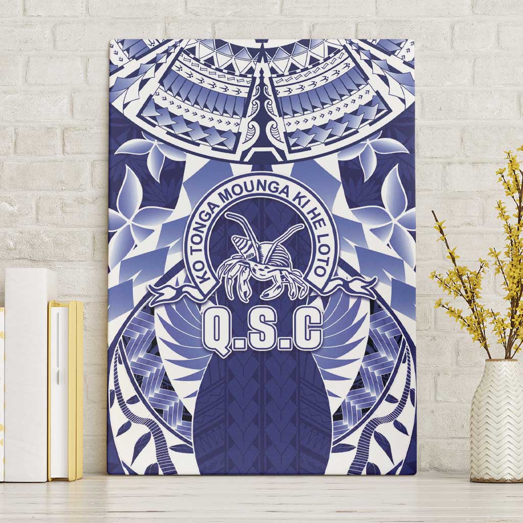Tonga Queen Salote College Canvas Wall Art Centenary Navy Version