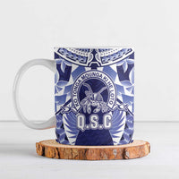 Personalised Tonga Queen Salote College Ceramic Mug Centenary Navy Version