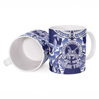 Personalised Tonga Queen Salote College Ceramic Mug Centenary Navy Version