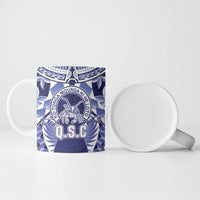 Personalised Tonga Queen Salote College Ceramic Mug Centenary Navy Version