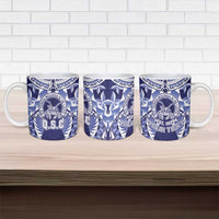Personalised Tonga Queen Salote College Ceramic Mug Centenary Navy Version