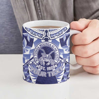 Personalised Tonga Queen Salote College Ceramic Mug Centenary Navy Version