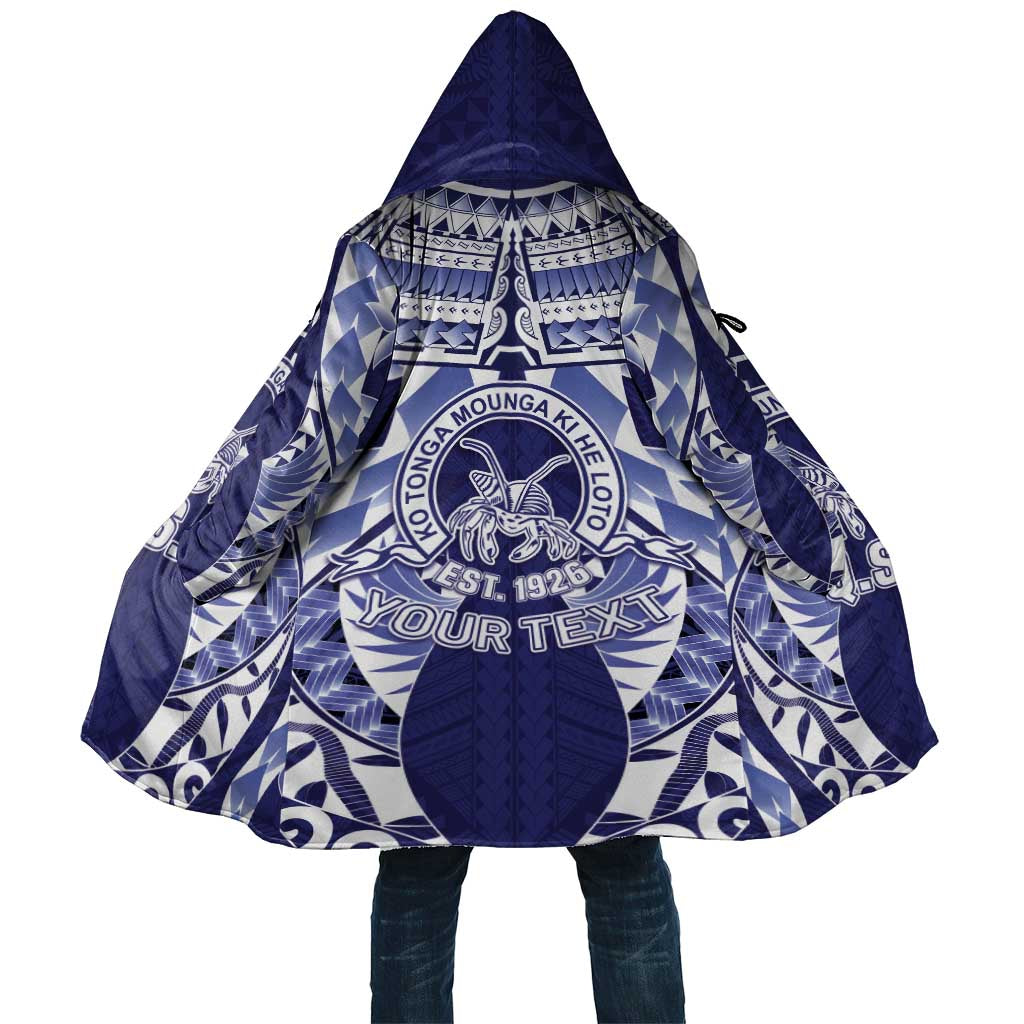 Personalised Tonga Queen Salote College Cloak Centenary Navy Version