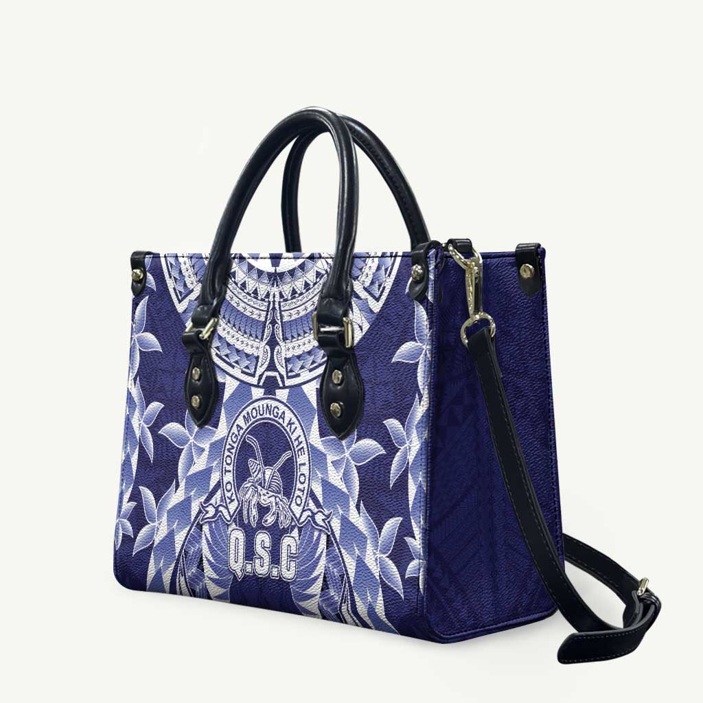Tonga Queen Salote College Leather Bag Centenary Navy Version LT05 Navy - Polynesian Pride