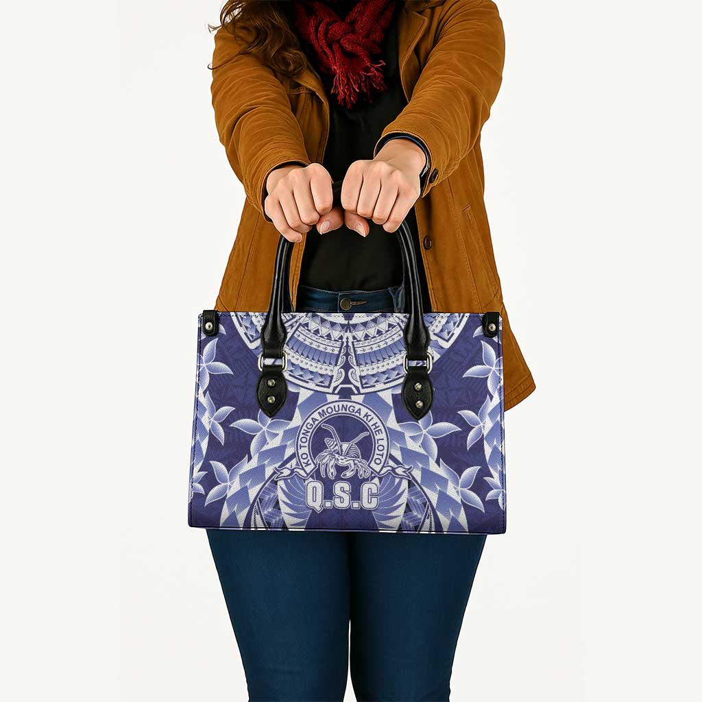 Tonga Queen Salote College Leather Bag Centenary Navy Version LT05 - Polynesian Pride