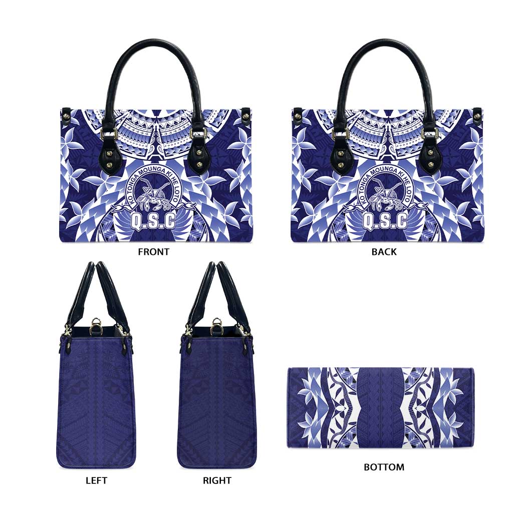 Tonga Queen Salote College Leather Bag Centenary Navy Version LT05 - Polynesian Pride