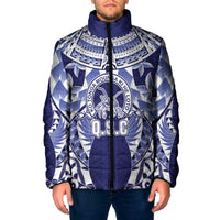 Personalised Tonga Queen Salote College Padded Jacket Centenary Navy Version