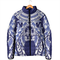Personalised Tonga Queen Salote College Padded Jacket Centenary Navy Version