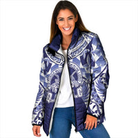 Personalised Tonga Queen Salote College Padded Jacket Centenary Navy Version
