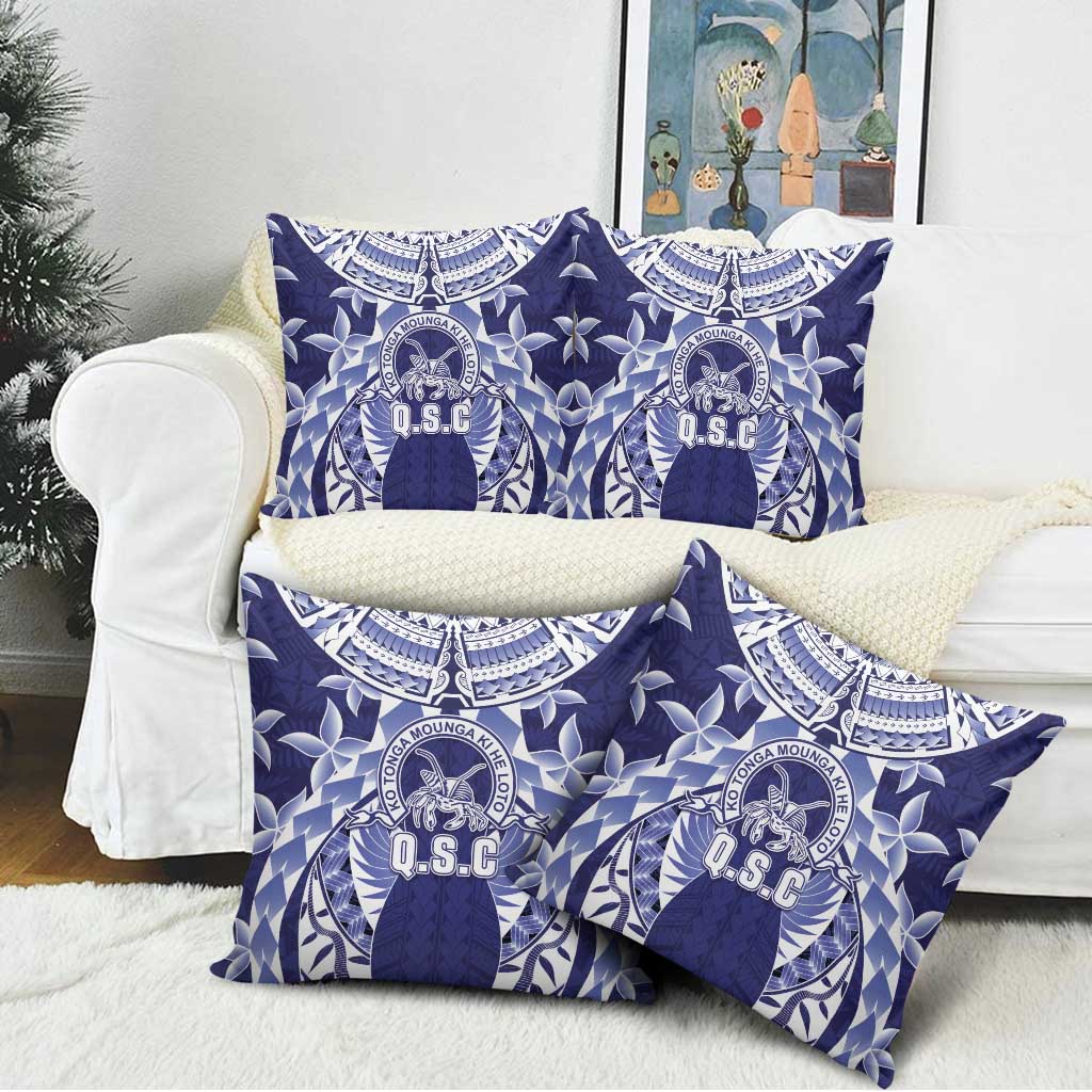 Tonga Queen Salote College Pillow Cover Centenary Navy Version LT05 - Polynesian Pride