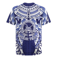 Personalised Tonga Queen Salote College Rugby Jersey Centenary Navy Version