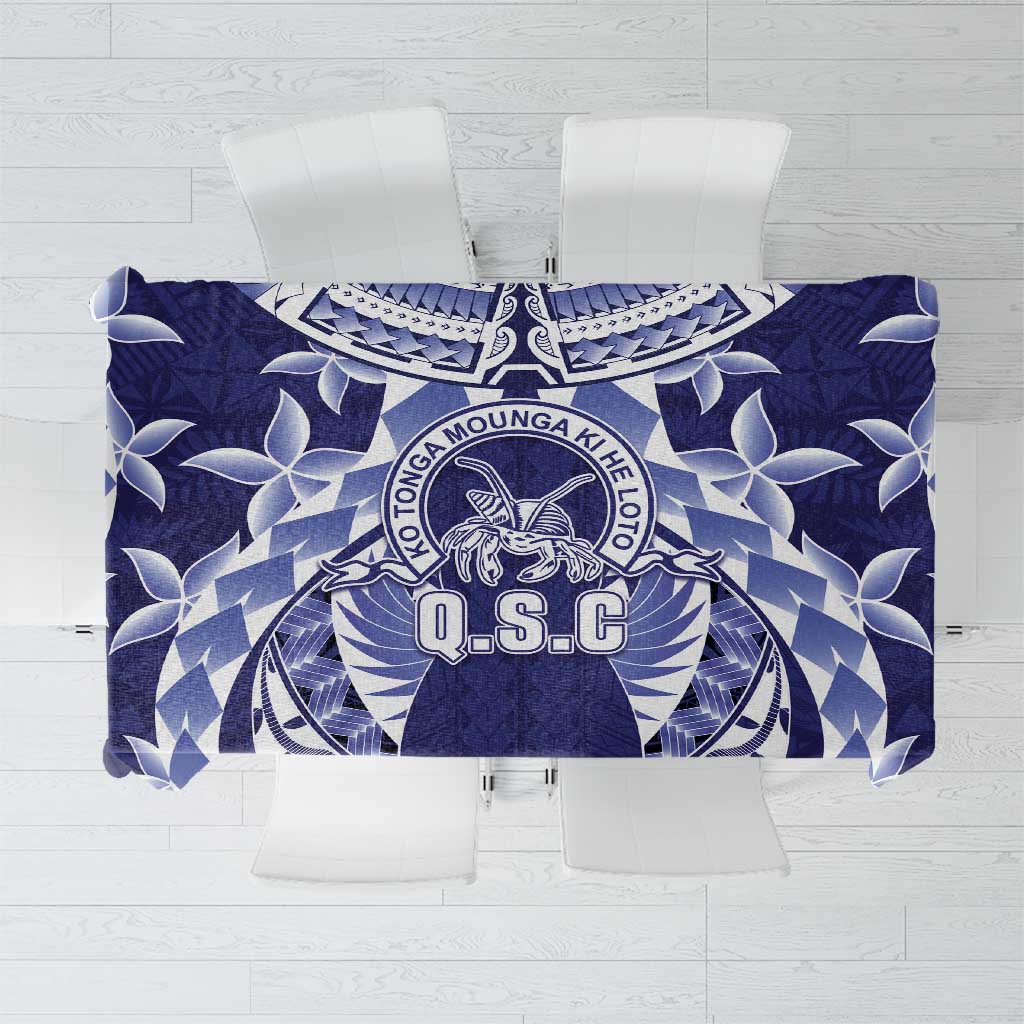 Tonga Queen Salote College Tablecloth Centenary Navy Version