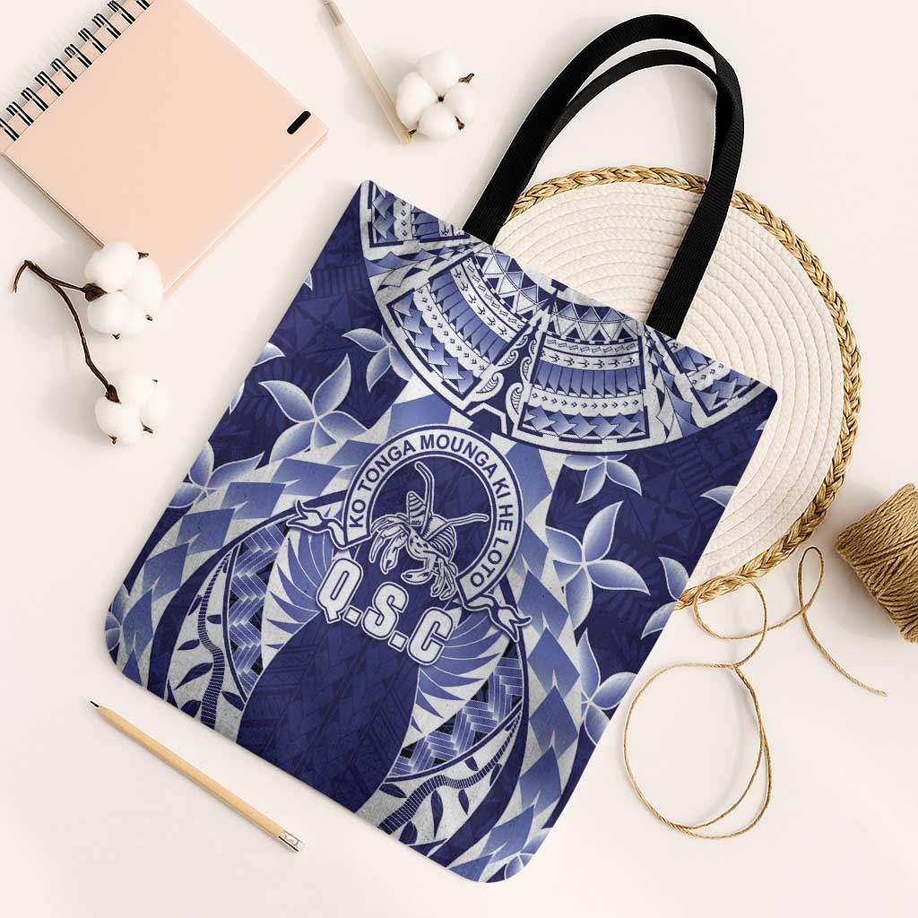 Tonga Queen Salote College Tote Bag Centenary Navy Version