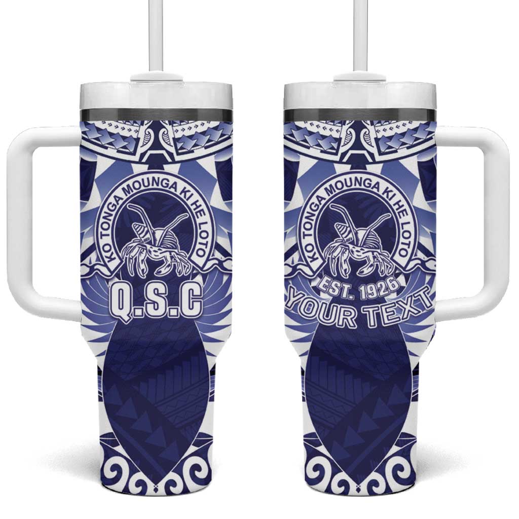 Personalised Tonga Queen Salote College Tumbler With Handle Centenary Navy Version