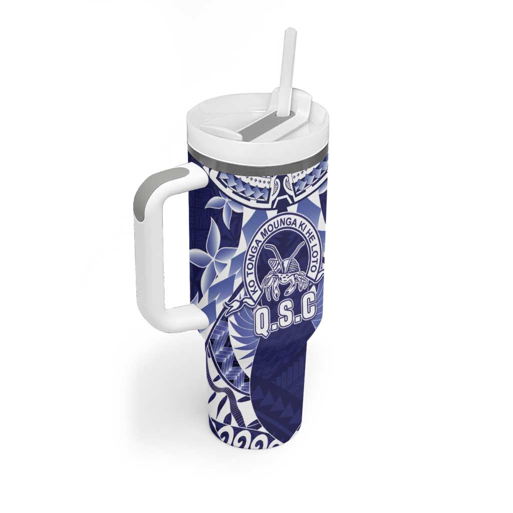Personalised Tonga Queen Salote College Tumbler With Handle Centenary Navy Version