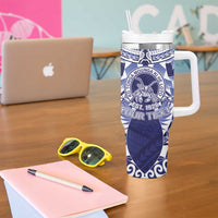 Personalised Tonga Queen Salote College Tumbler With Handle Centenary Navy Version