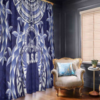 Tonga Queen Salote College Window Curtain Centenary Navy Version