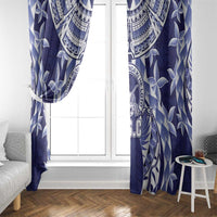 Tonga Queen Salote College Window Curtain Centenary Navy Version