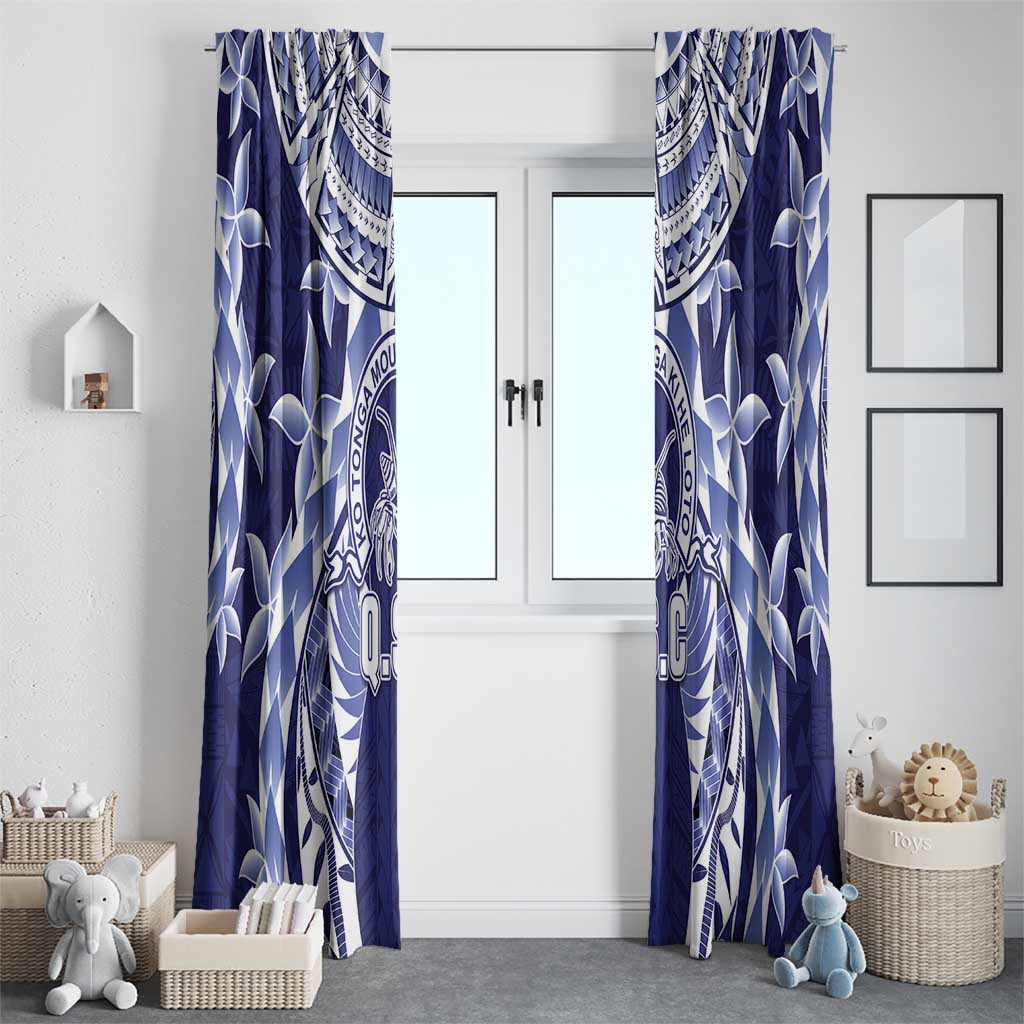 Tonga Queen Salote College Window Curtain Centenary Navy Version