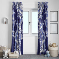 Tonga Queen Salote College Window Curtain Centenary Navy Version