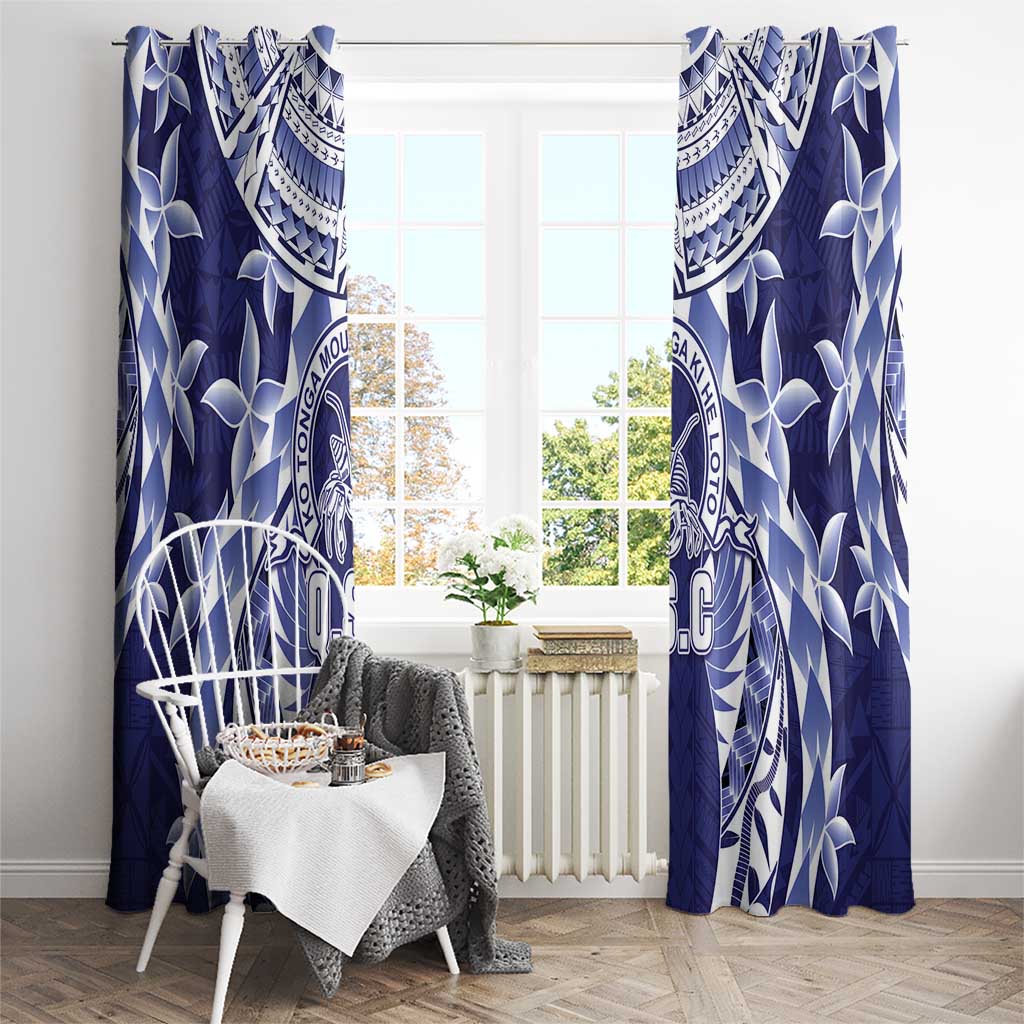 Tonga Queen Salote College Window Curtain Centenary Navy Version