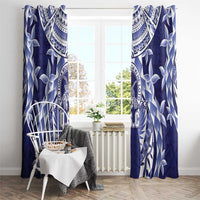 Tonga Queen Salote College Window Curtain Centenary Navy Version