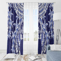 Tonga Queen Salote College Window Curtain Centenary Navy Version