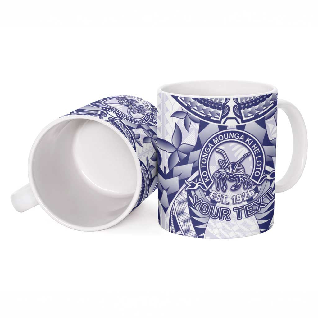 Personalised Tonga Queen Salote College Ceramic Mug Centenary White Version