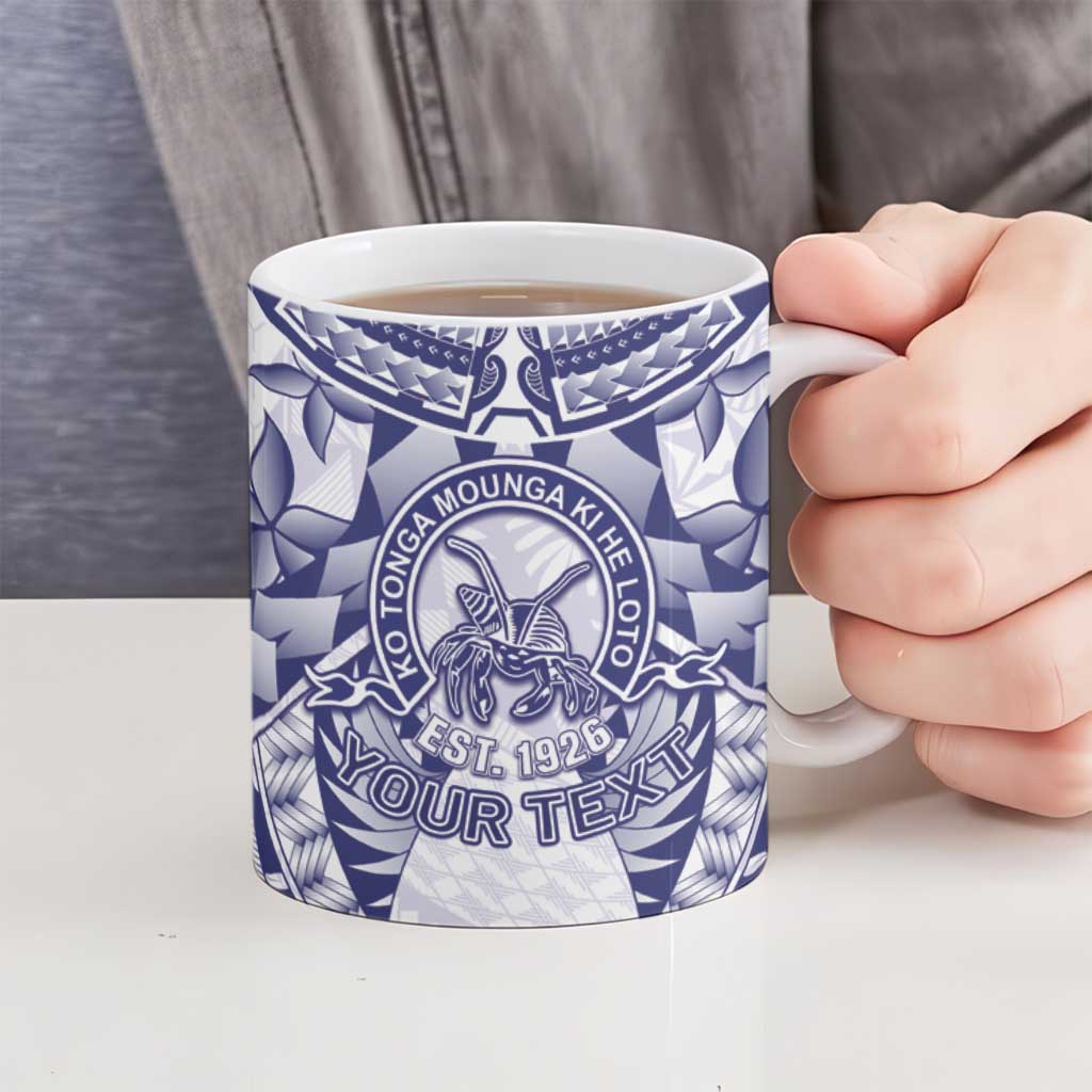 Personalised Tonga Queen Salote College Ceramic Mug Centenary White Version
