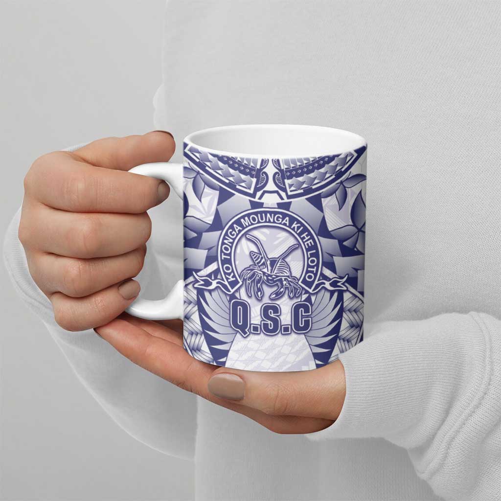 Personalised Tonga Queen Salote College Ceramic Mug Centenary White Version
