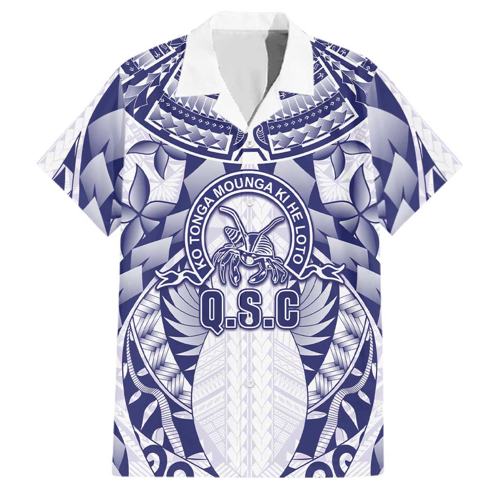 Personalised Tonga Queen Salote College Family Matching Long Sleeve Bodycon Dress and Hawaiian Shirt Centenary White Version LT05 Dad's Shirt - Short Sleeve White - Polynesian Pride