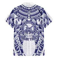 Personalised Tonga Queen Salote College Family Matching Mermaid Dress and Hawaiian Shirt Centenary White Version LT05 - Polynesian Pride