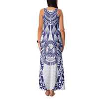 Personalised Tonga Queen Salote College Family Matching Tank Maxi Dress and Hawaiian Shirt Centenary White Version LT05 - Polynesian Pride