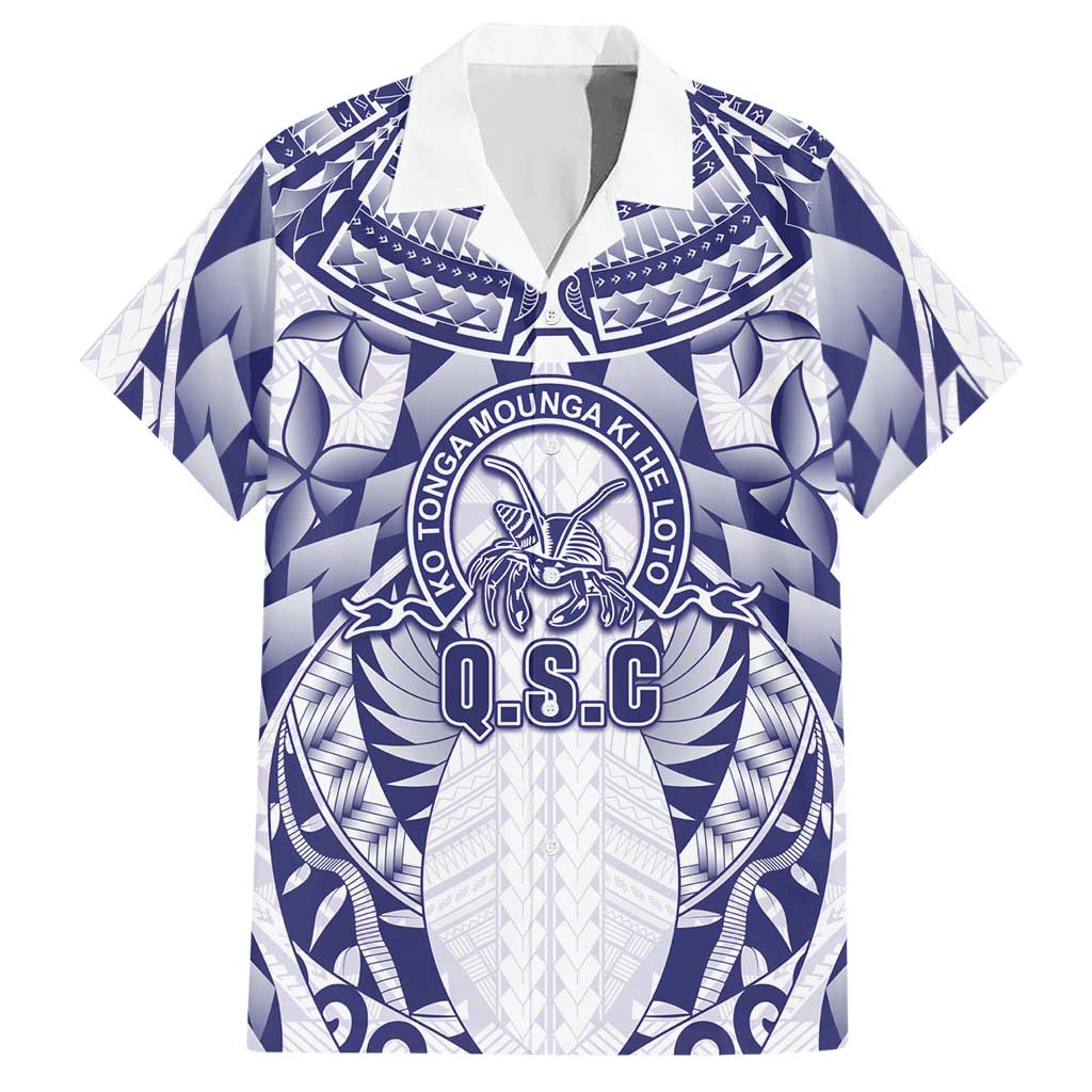 Personalised Tonga Queen Salote College Hawaiian Shirt Centenary White Version LT05 White - Polynesian Pride