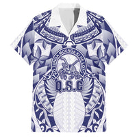 Personalised Tonga Queen Salote College Hawaiian Shirt Centenary White Version LT05 White - Polynesian Pride