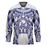 Personalised Tonga Queen Salote College Hockey Jersey Centenary White Version