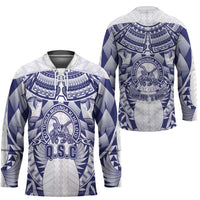 Personalised Tonga Queen Salote College Hockey Jersey Centenary White Version