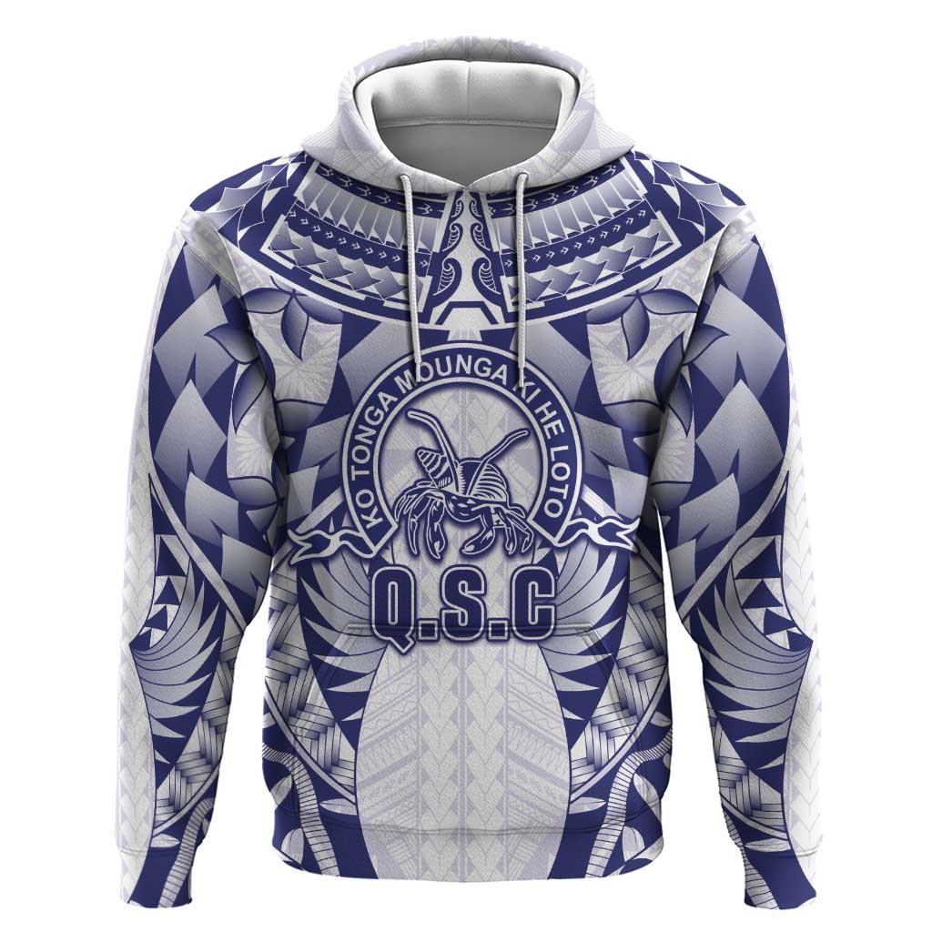 Personalised Tonga Queen Salote College Hoodie Centenary White Version LT05 Pullover Hoodie White - Polynesian Pride