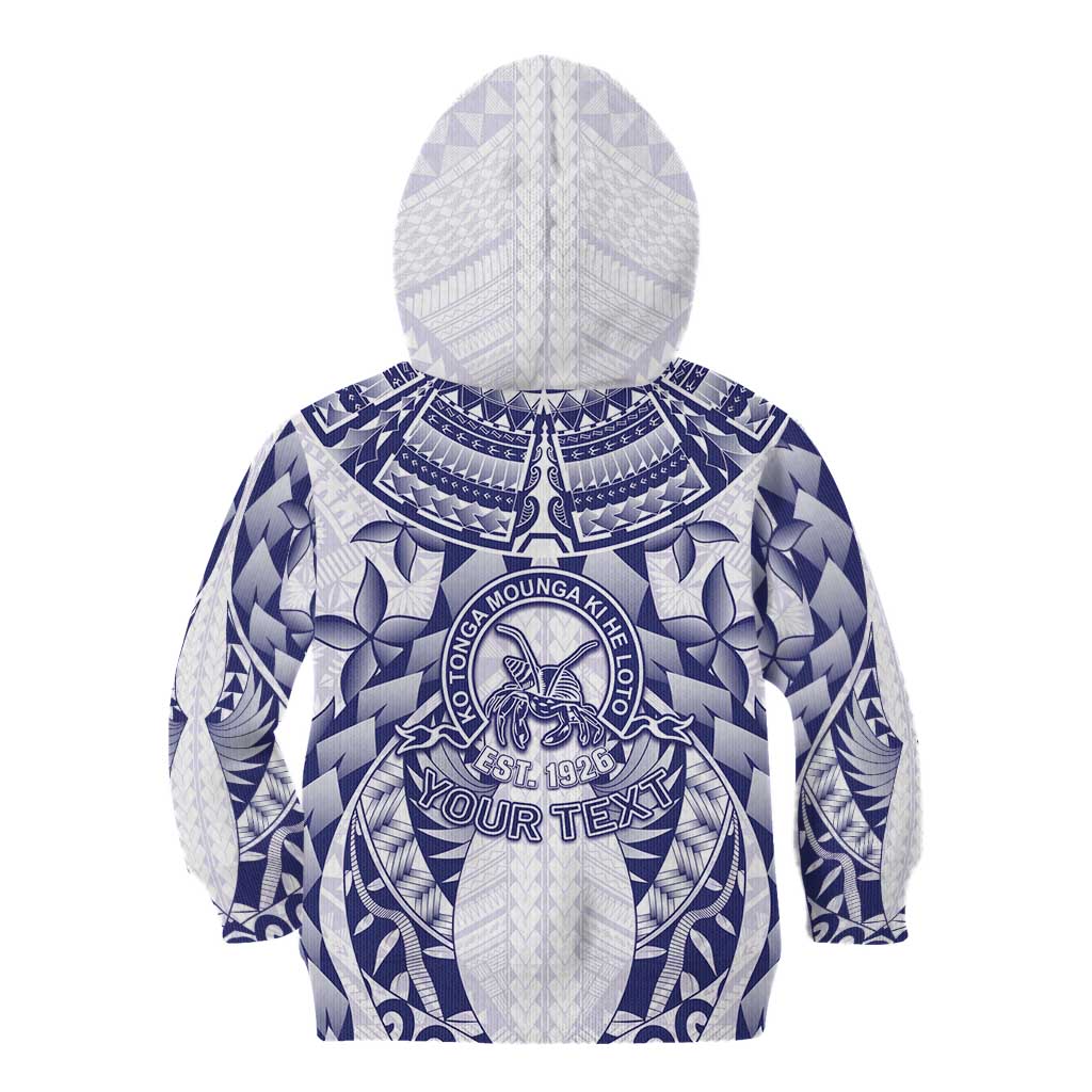 Personalised Tonga Queen Salote College Kid Hoodie Centenary White Version