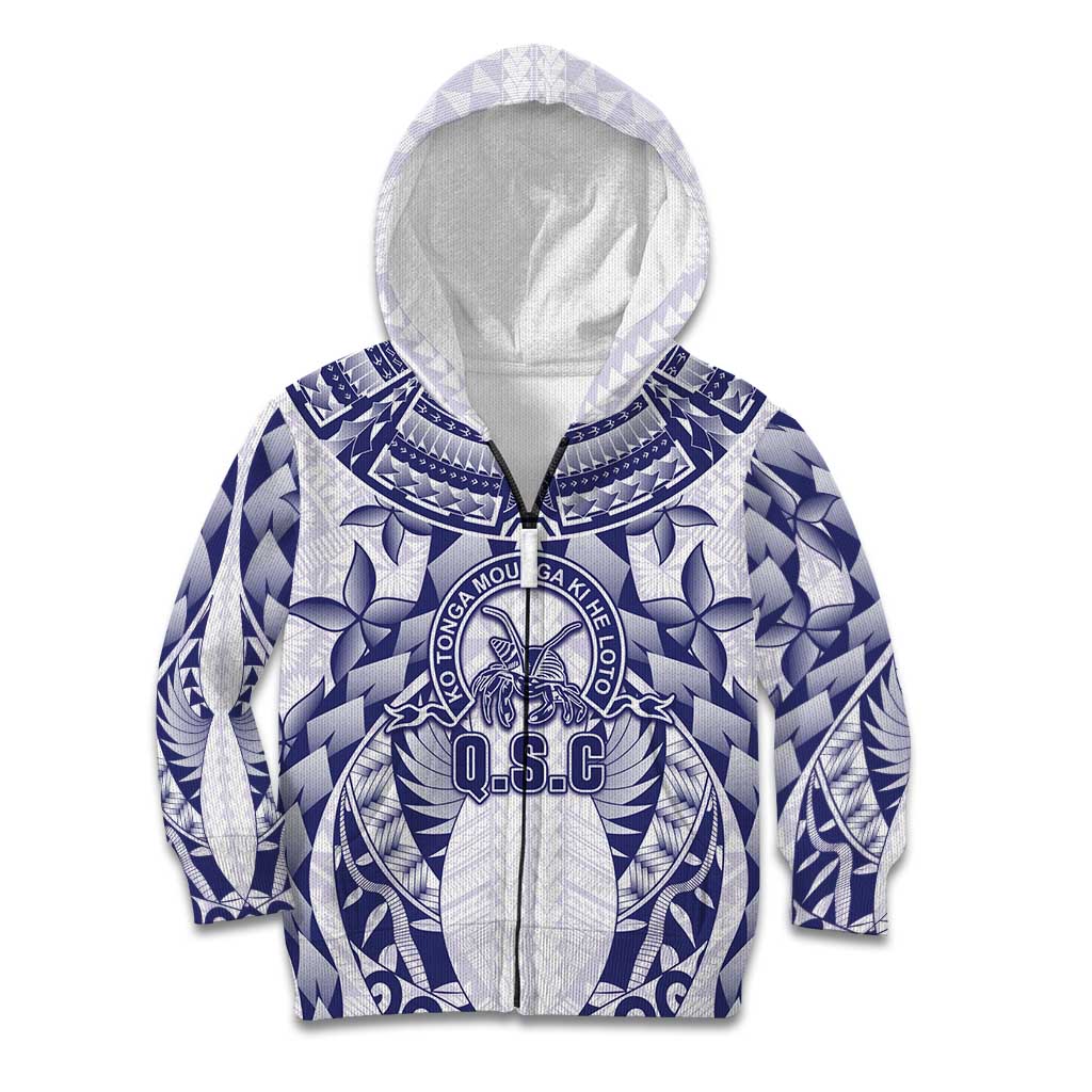 Personalised Tonga Queen Salote College Kid Hoodie Centenary White Version