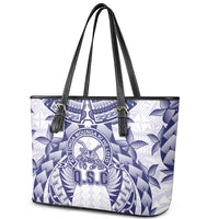 Tonga Queen Salote College Leather Tote Bag Centenary White Version
